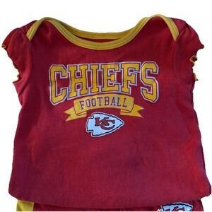 Infant Baby Girl NFL Kansas City Chiefs 2 Piece Outfit 6-9 Months